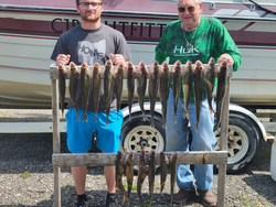 Hooking monster walleye on Lake Erie! 